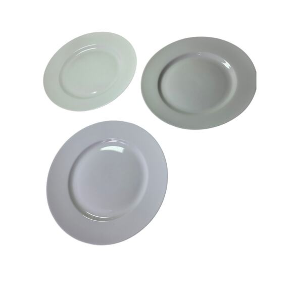 Pier 1 LUMINOUS White Porcelain 11" Rimmed Large Soup Bowls - SET OF 3 - Picture 1 of 6